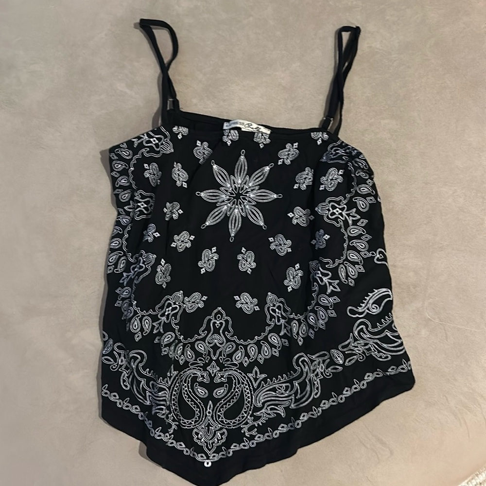 BLACK BANDANA TANK -Small